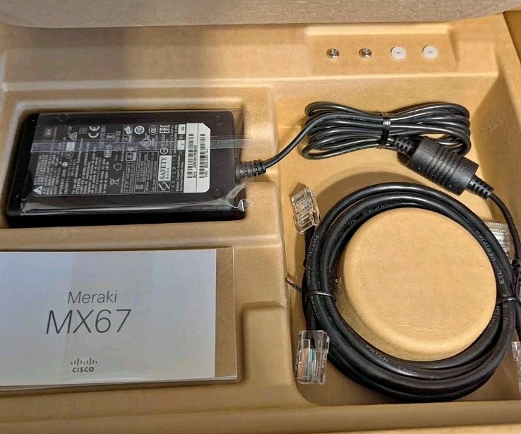 Cisco Meraki MX67-HW Cloud Managed Security Appliance UNCLAIMED New