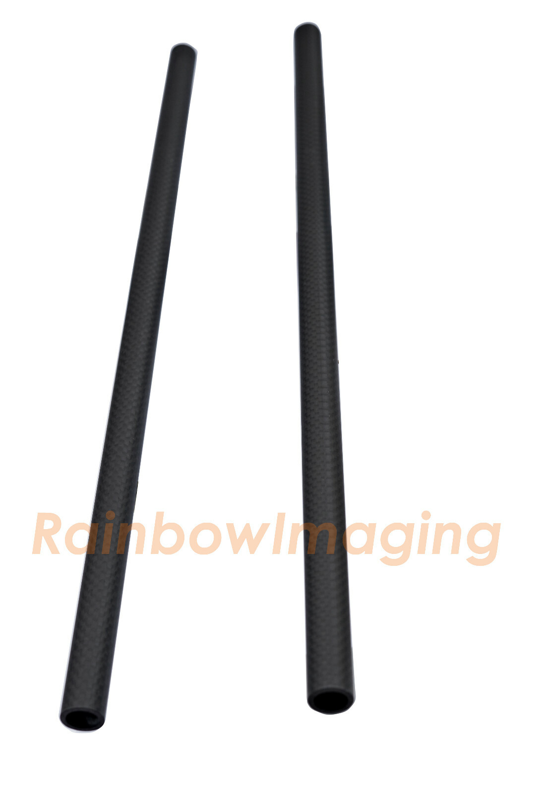 (2 Pcs ) 15mm Carbon Fiber Rods Length 16" 40cm for Camera Rig Rail System