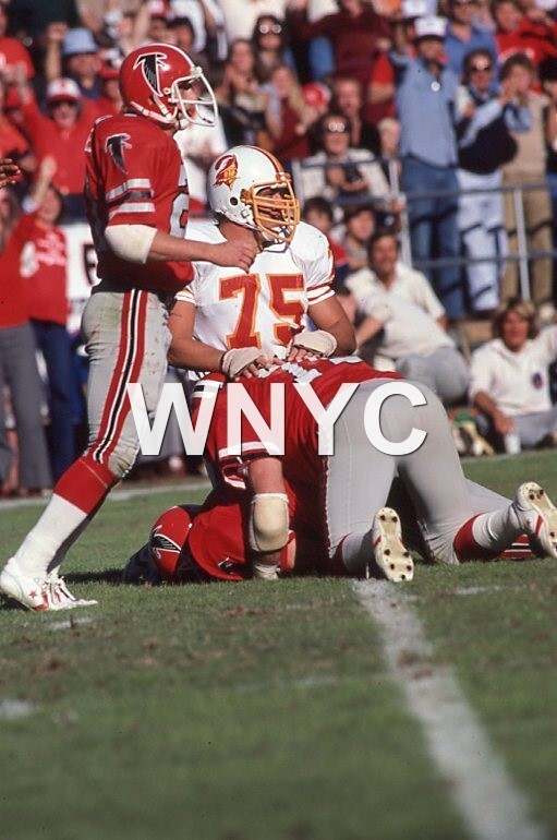 RARE Original NFL Slide 1978 Tampa Bay Buccaneers Dave Reavis vs Falcons