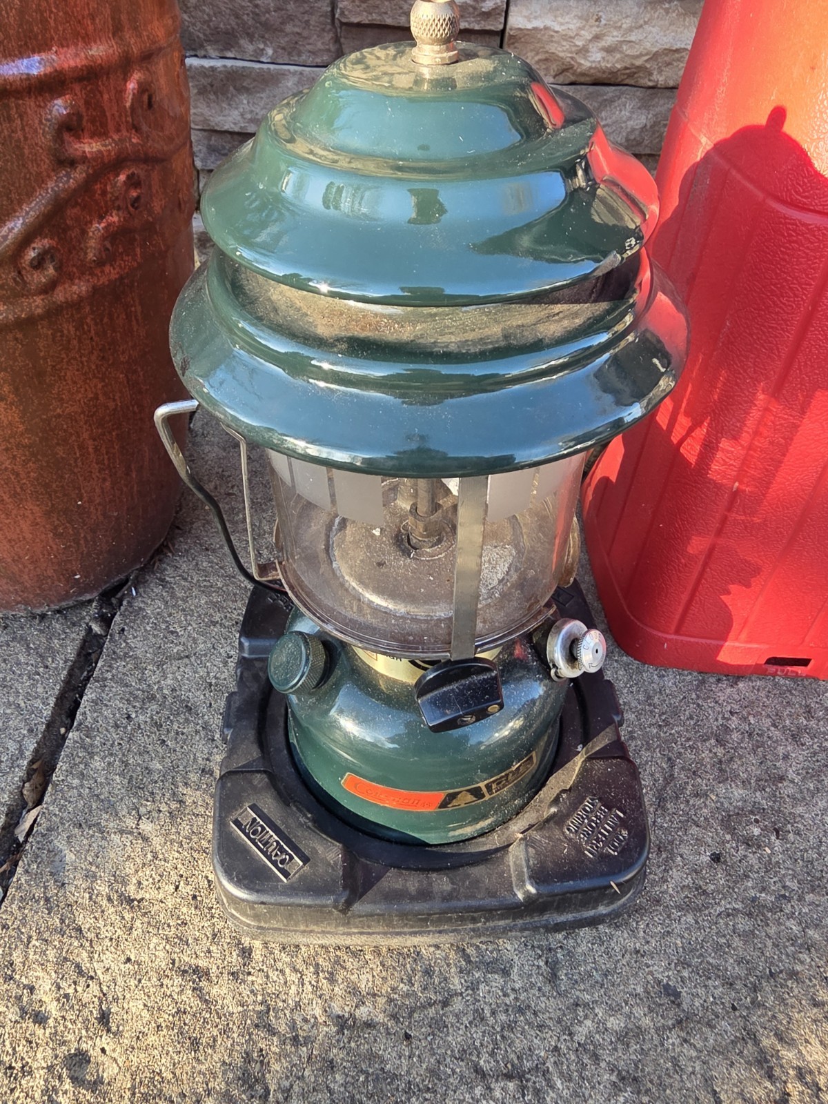 Coleman Lantern, CL2 Adjustable w/ Travel case, 1983