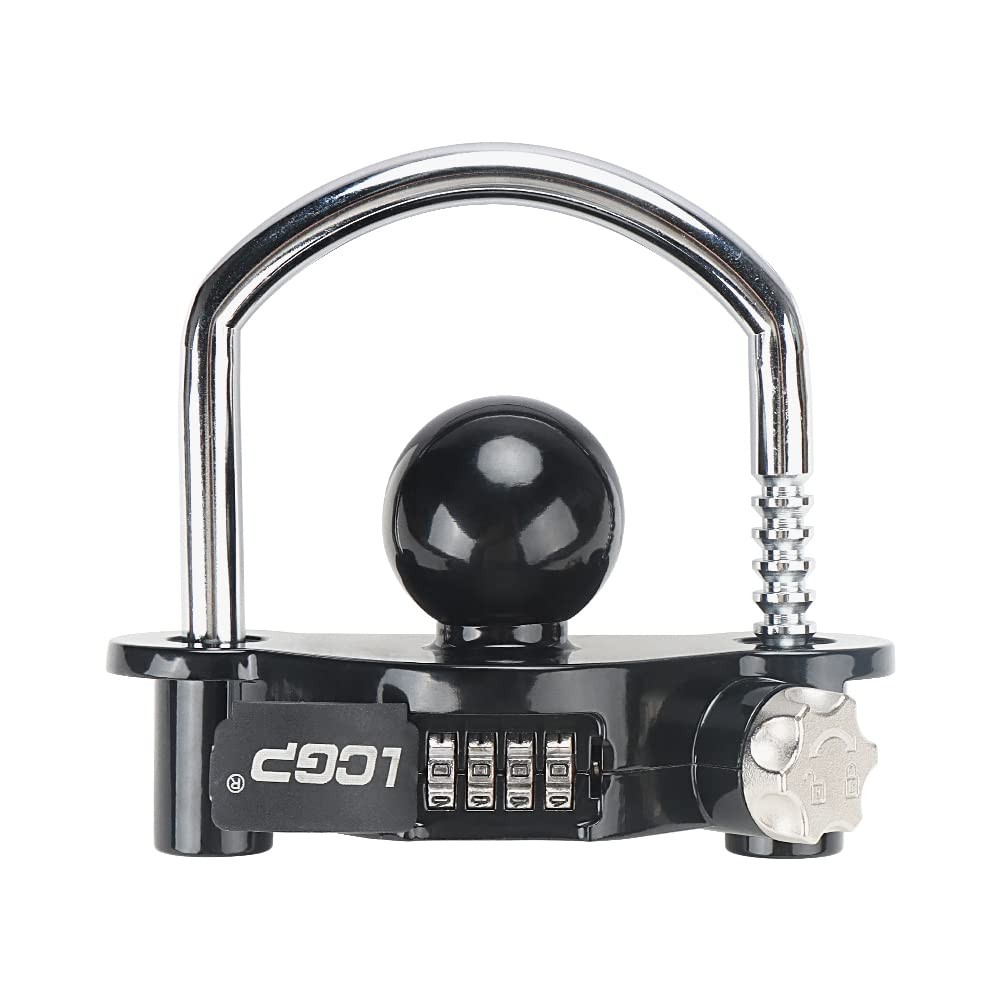 LCGP Black Trailer Hitch Lock with Combination With password lock,