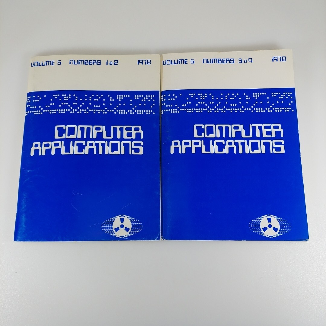 Computer Applications Vol 5 Nos 1 & 2, 3 & 4, 1978 The University Of Nottingham