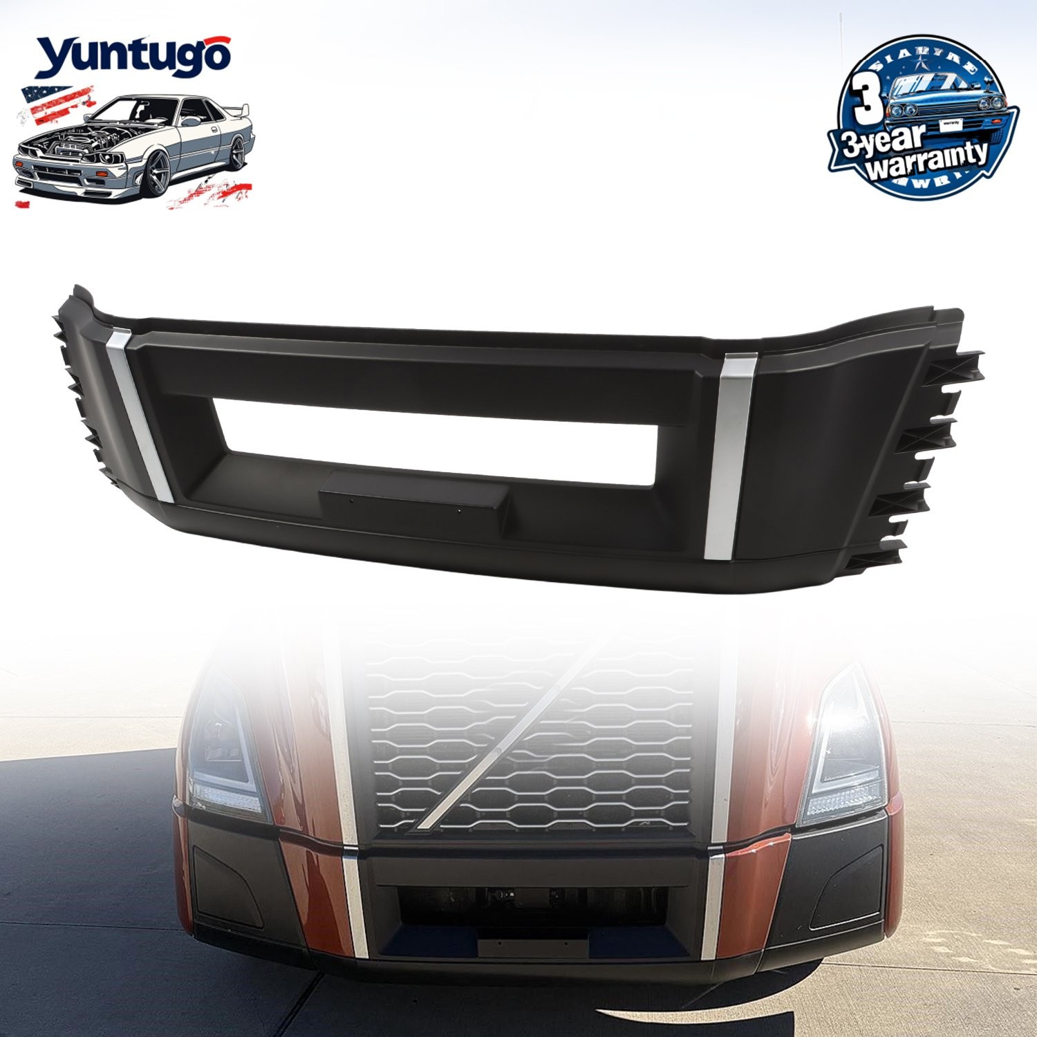 Center Front Bumper Section Facia Replaces 82750060 For 2018-2024 Volvo VNL