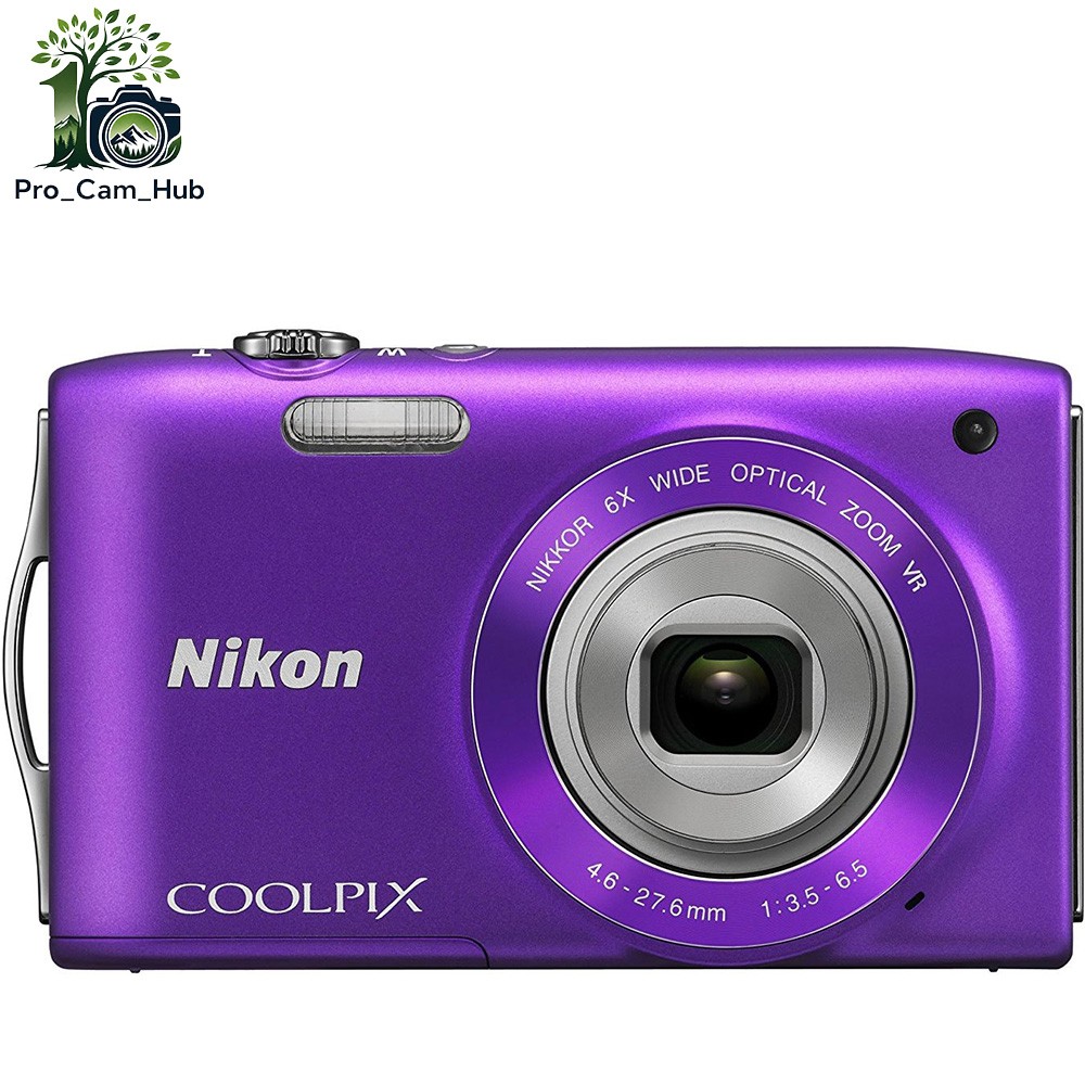 Nikon COOLPIX S3300 Digital Camera 6x Optical Zoom 16MP 720p HD Video Recording