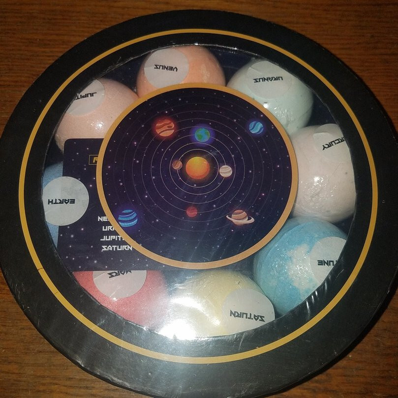 Bath Bombs 9pcs Colorful planet themed for Kids 9x80g Solar system sku302 gift