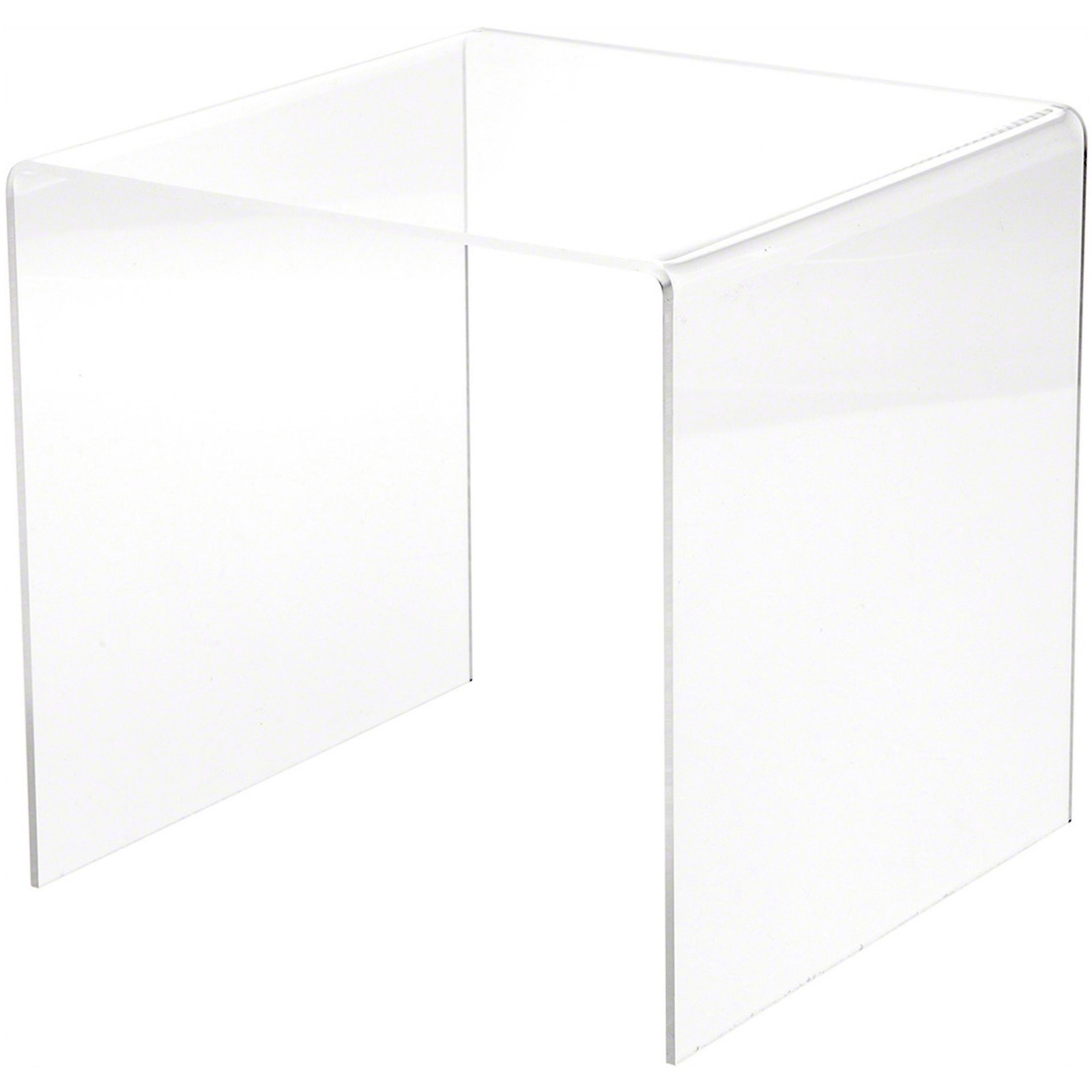 Plymor Clear Acrylic Square Display Riser, 8" H x 8" W x 8" D (1/8" thick)