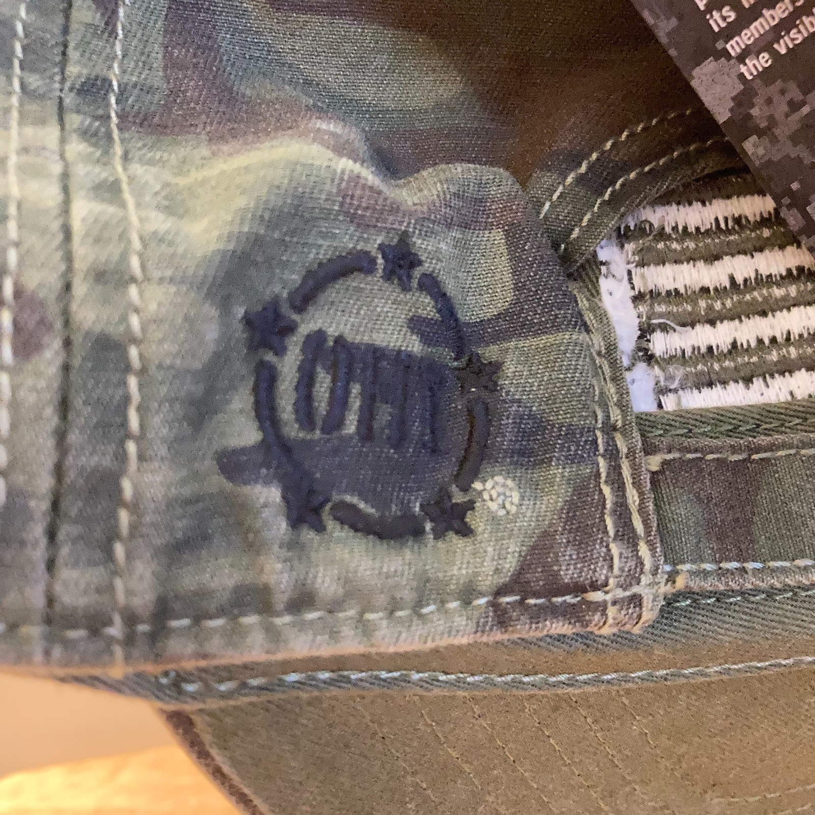 *NWT* OPERATION HAT TRICK '47 Brand "Clean Up" Camo USA FLAG LOGO Adjustable Hat