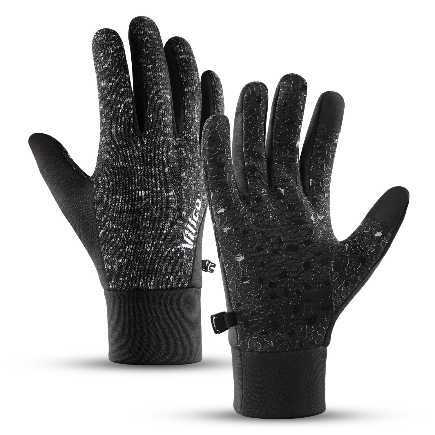New Winter Gloves Windproof Thermal Touch Screen Warm Mittens for Cold Weather