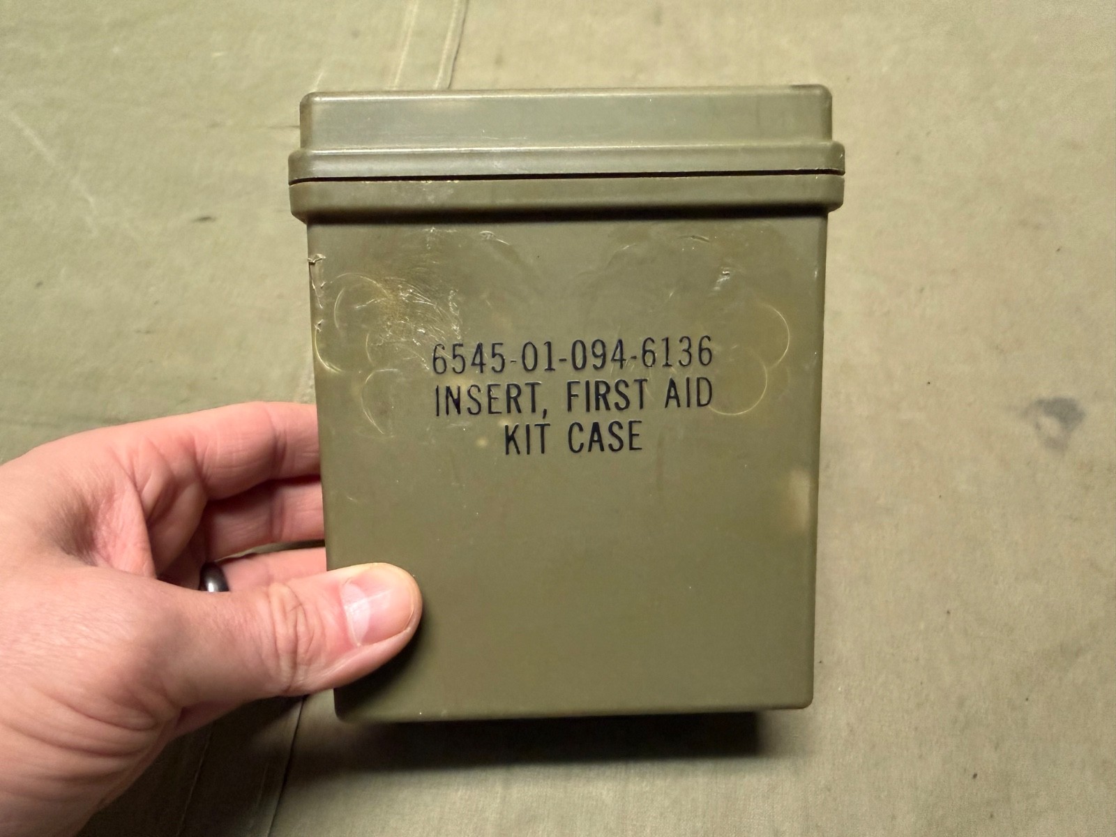 ORIGINAL POST VIETNAM WAR US ARMY JUNGLE FIRST AID KIT INSERT
