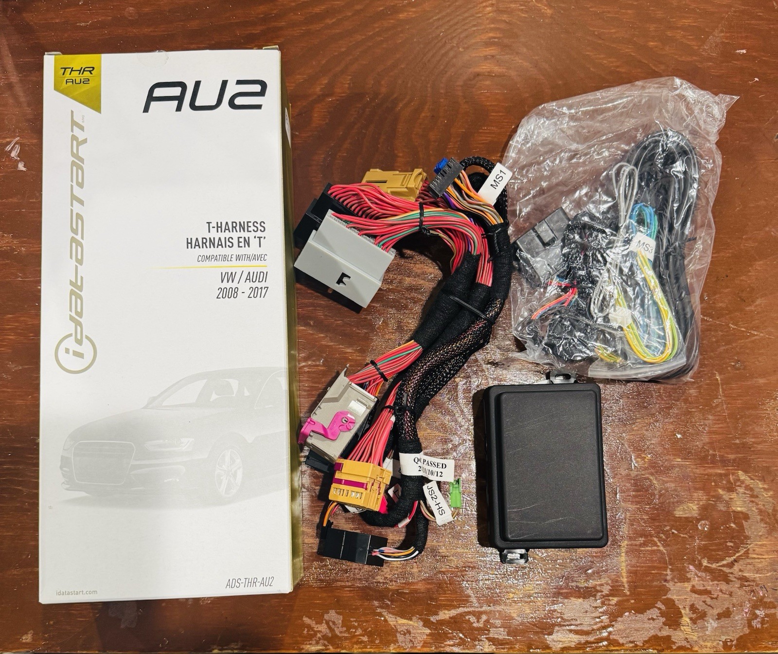 idatastart ADS-THR-AU2 Remote Data Start T-Harness for 2008-18 Audi & 2011-17 VW
