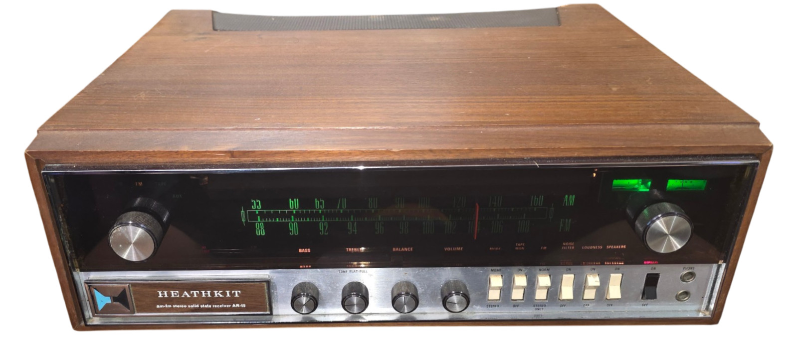 Heathkit AR-15 Vintage AM/FM Stereo Receiver Wood Case Tested Working VTG