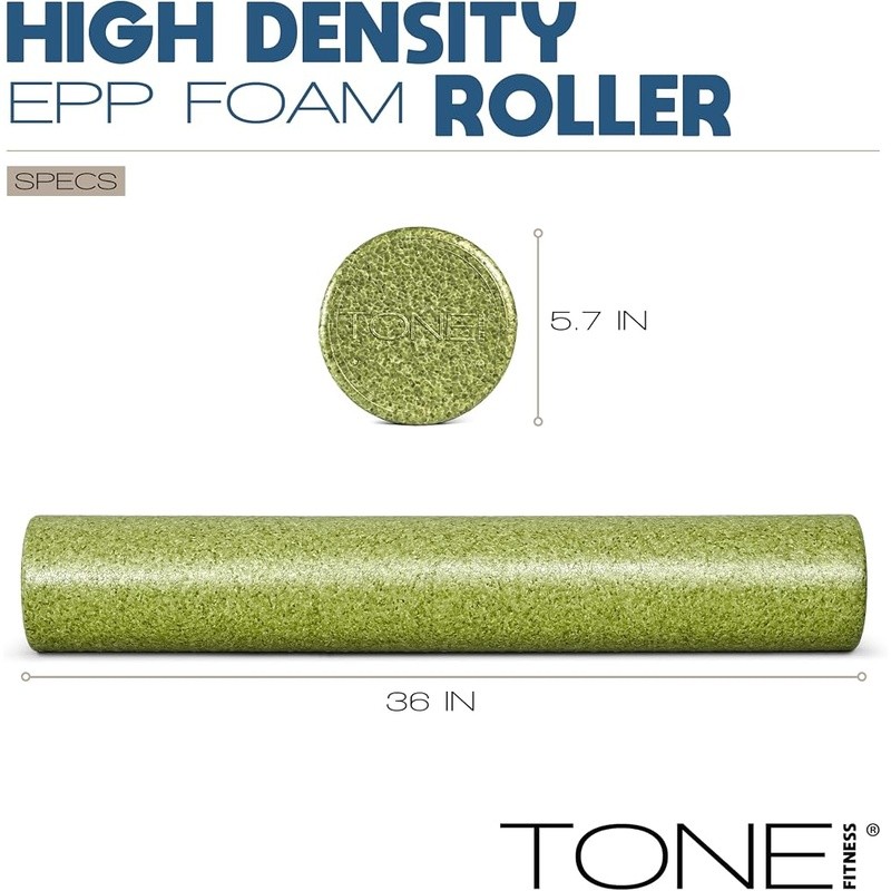 High Density Foam Roller Deep Tissue Massage Muscle Recovery Exercise Therapy US