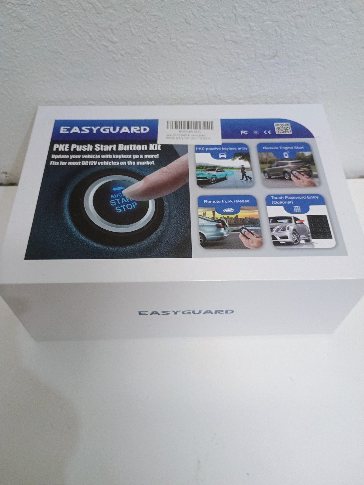 EASYGUARD EC002 PKE car Alarm Passive keyless Entry Remote starter NFC entry