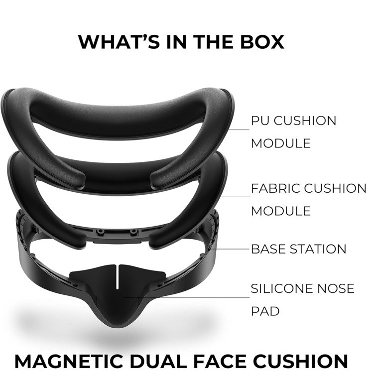 Modular Magnetic Mask for Meta Quest 3S