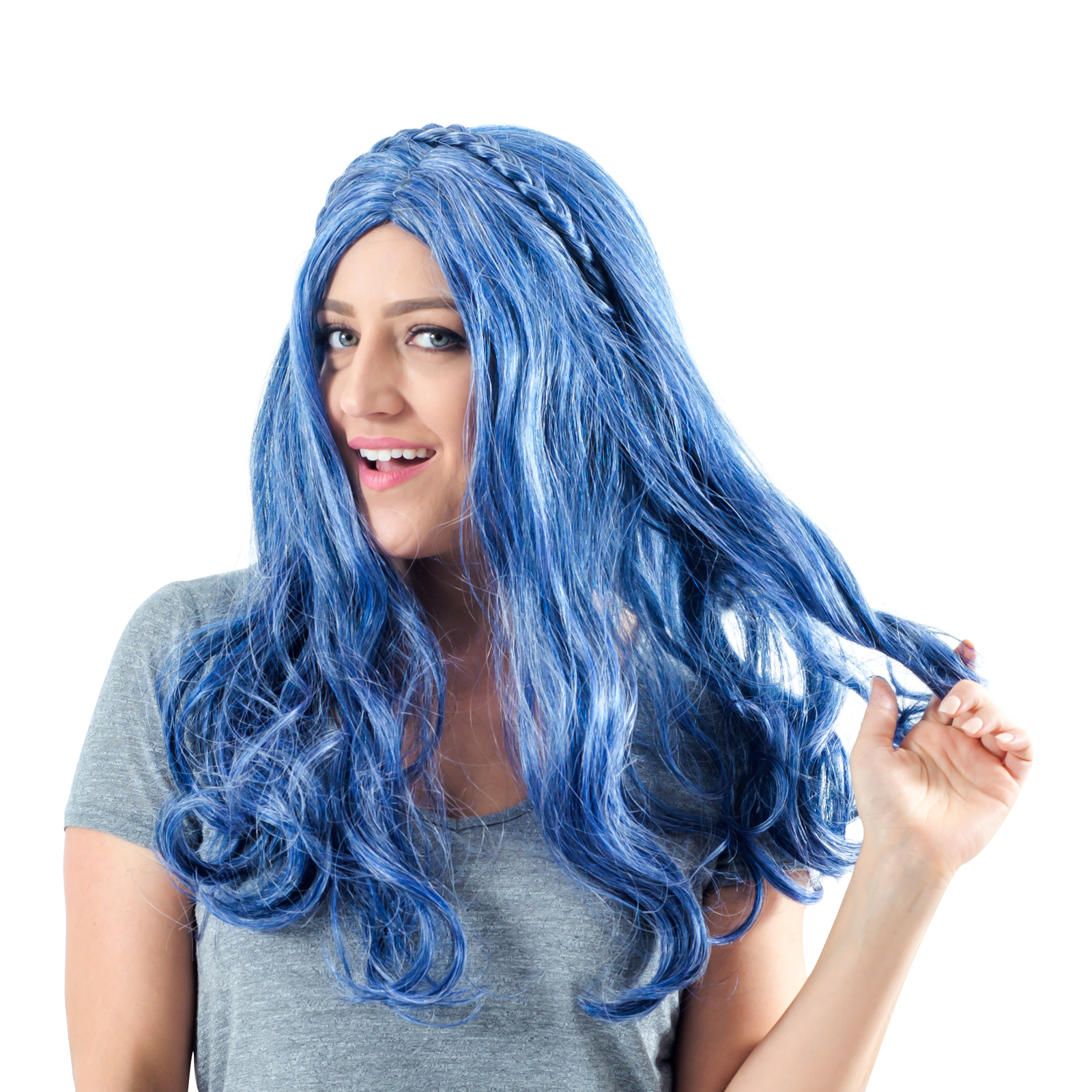Adult Unisex Halloween Daughter Of Villain Evie Purple Costume Cosplay Wig