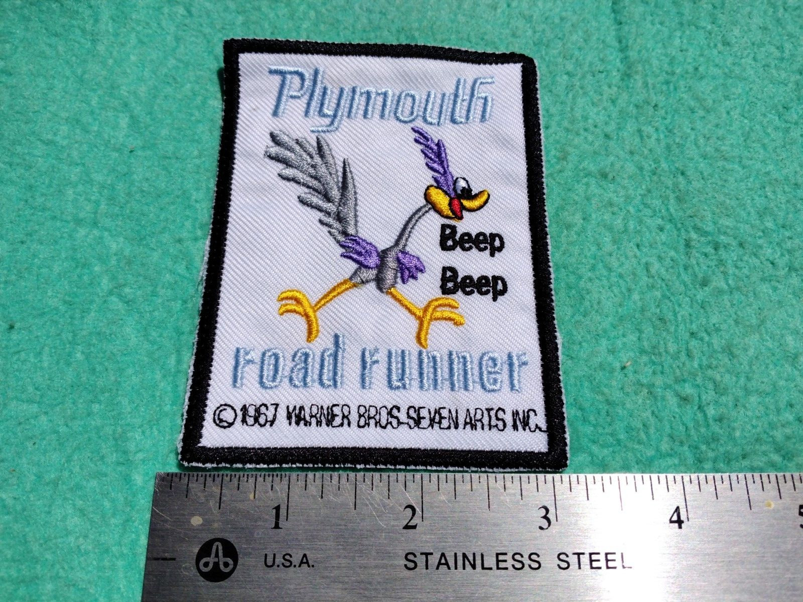 Plymouth Road Runner Beep Beep Racing Mopar Service  Parts Dealer Uniform Patch