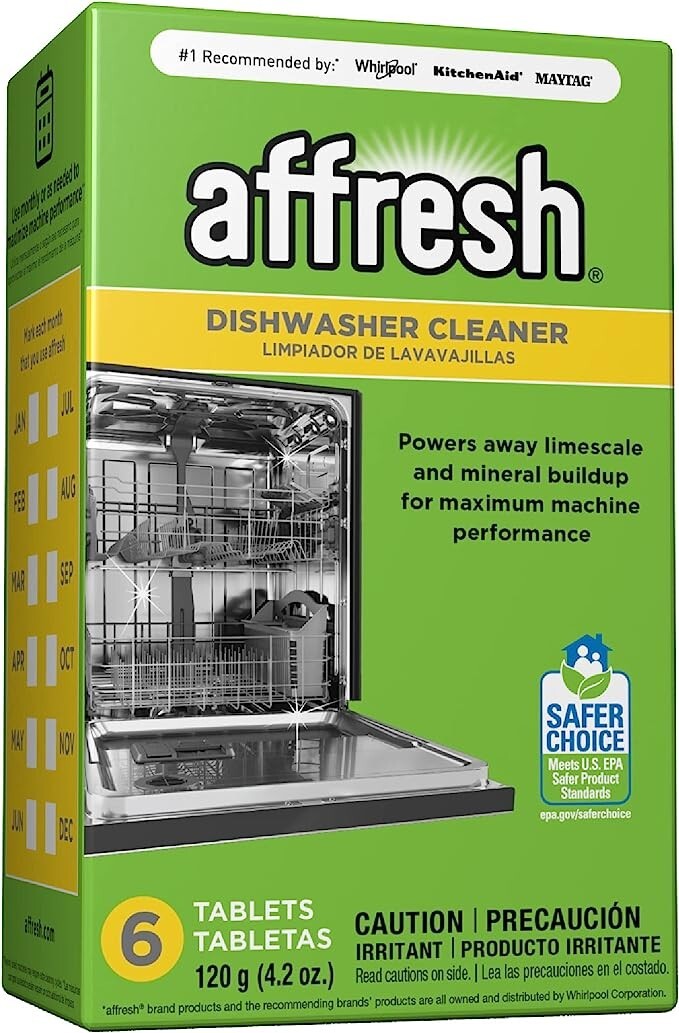 1 | ONE BOX  Affresh W10549851 Dishwasher Cleaner 6 Tablets In the Box