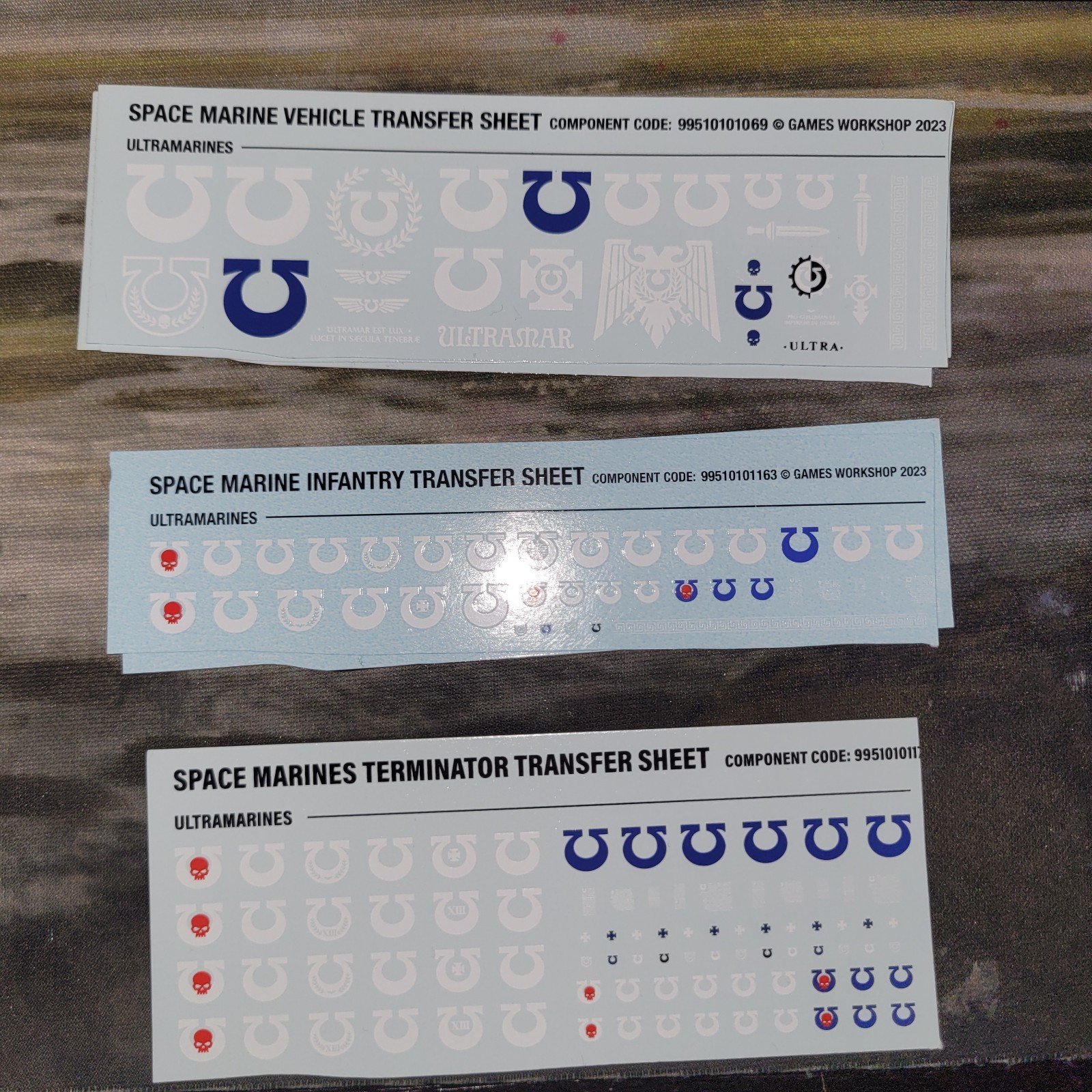 ultramarine transfers