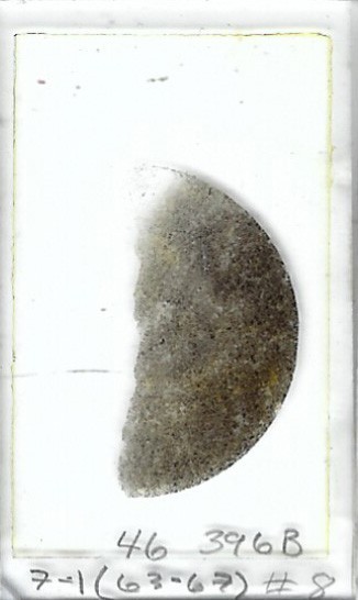 Thin-section Mount from DSDP Hole 396B Petrographic Microscope Slide 46-396B-7-1