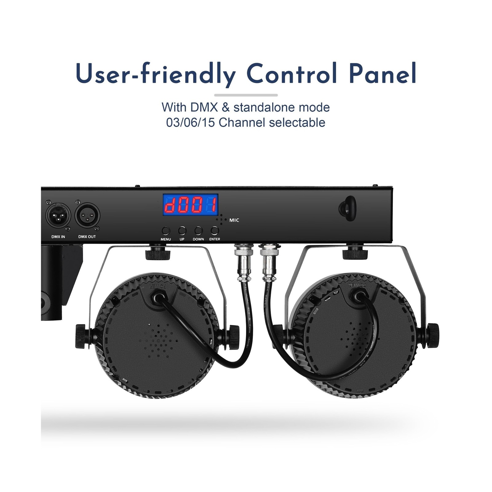 DJ Disco Lights with Stand, Professional LED Party Light Set, DJ Lighting Sys...