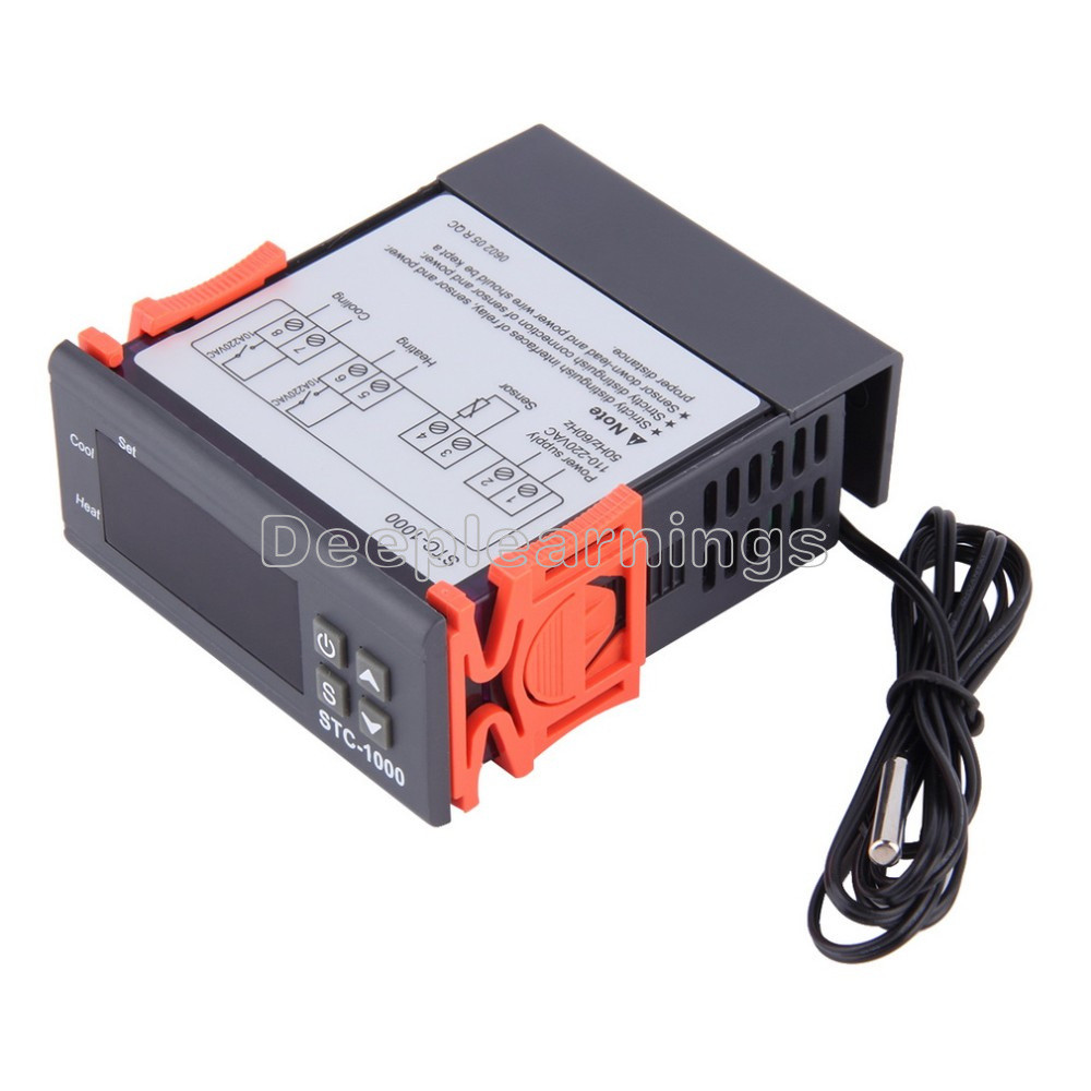 All-Purpose STC-1000 Digital Temperature Control Controller Sensor AC DC 24V