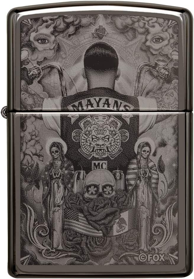 Zippo 49031 Mayans M.C. Black Ice