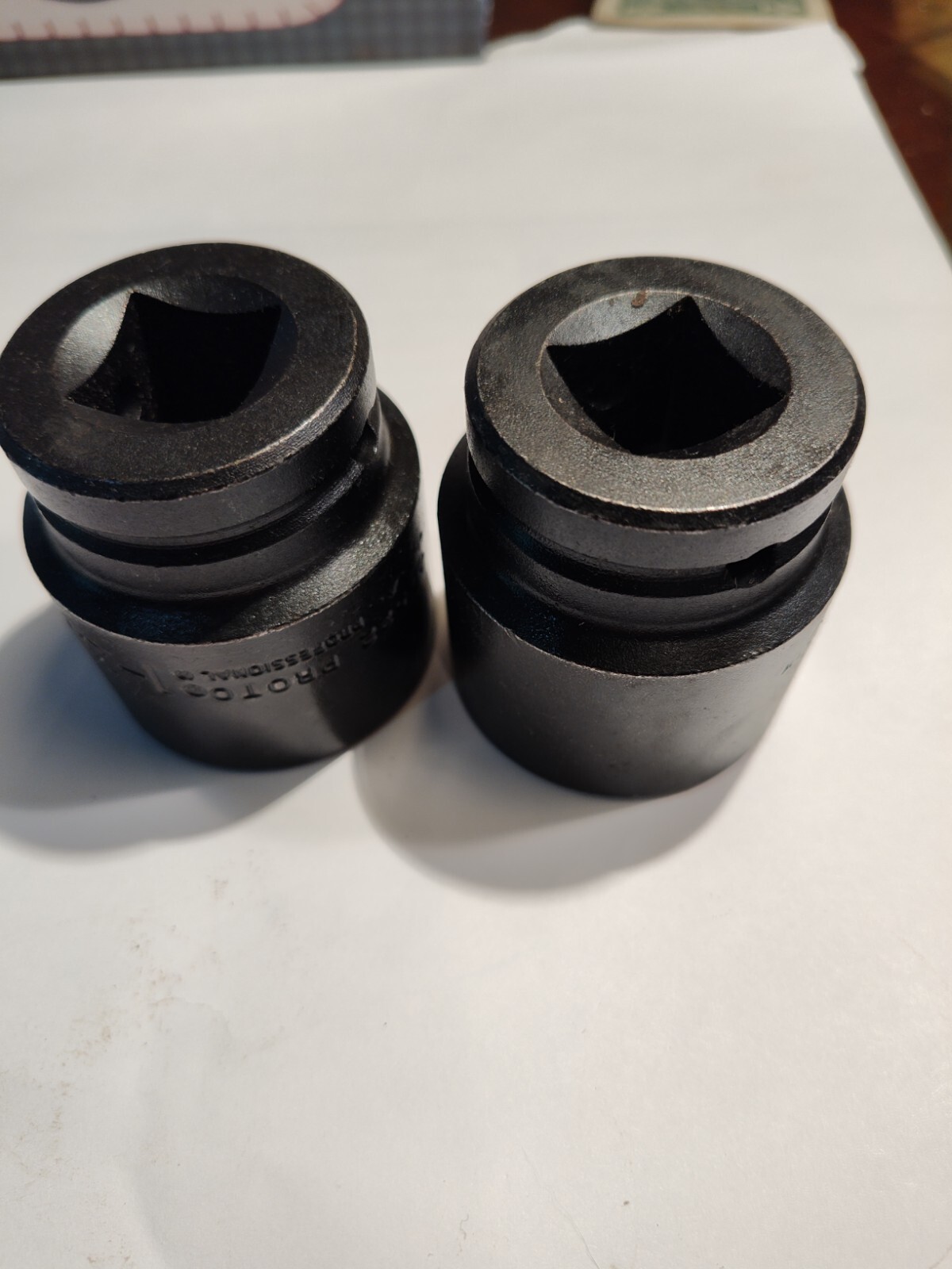 PROTO 07522 Impct Skt,Steel,Blk Oxd,1 3/8 in LOT Of 2