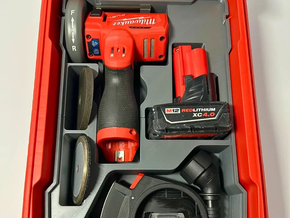 M12 Fuel 3" Compact Cut Off Tool Organizer for Milwaukee Compact Packout