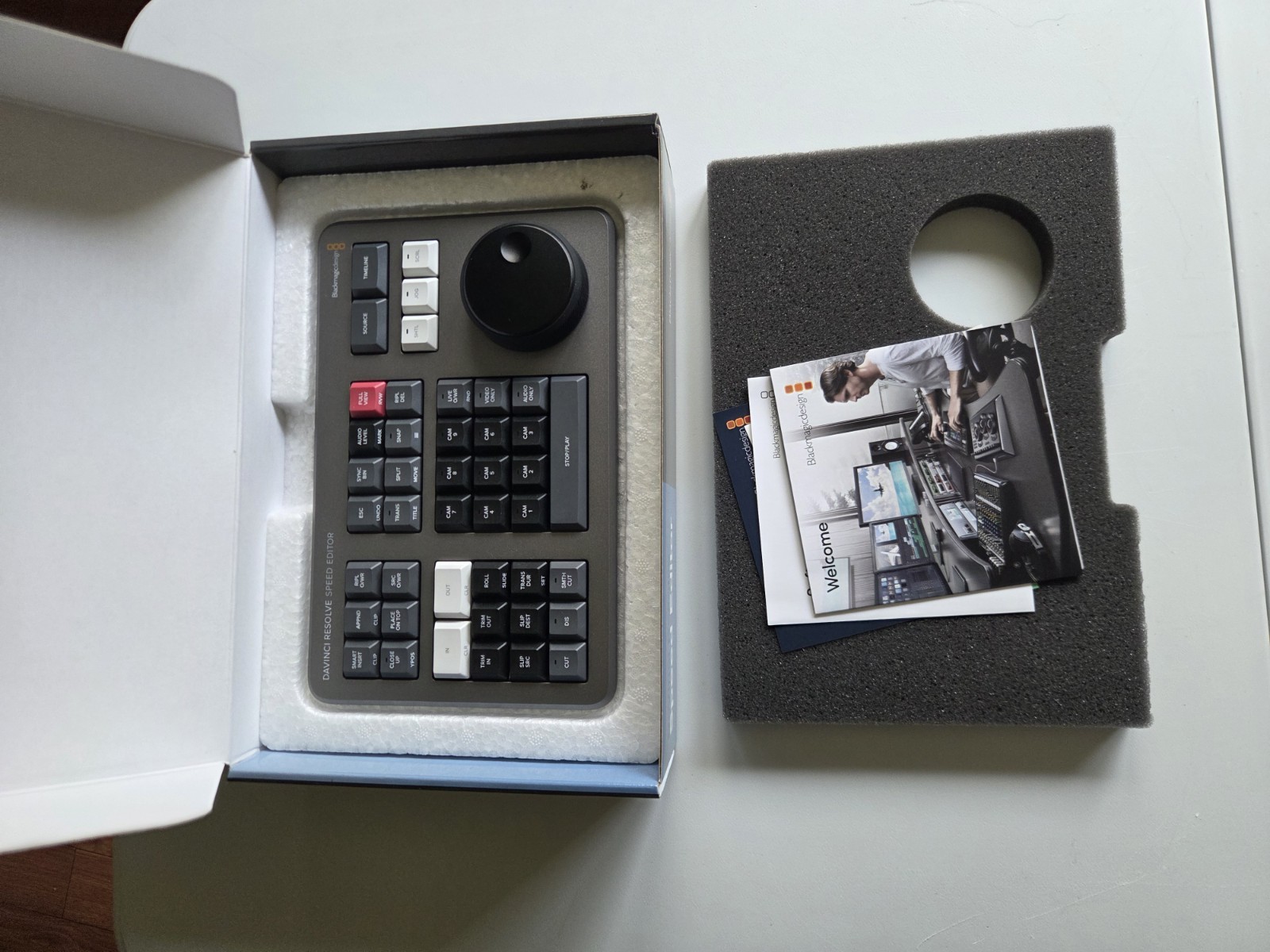 Blackmagic Design DaVinci Resolve Speed Editor Control Panel Keyboard