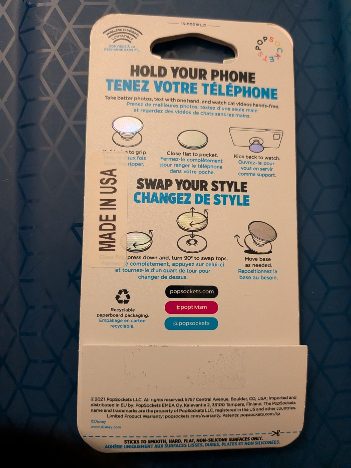Popsockets Disney Mickey Mouse Swappable Top Grip Popsocket Pop Socket - NEW
