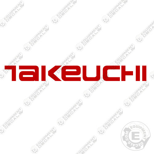 Fits Takeuchi Single Logo Decal