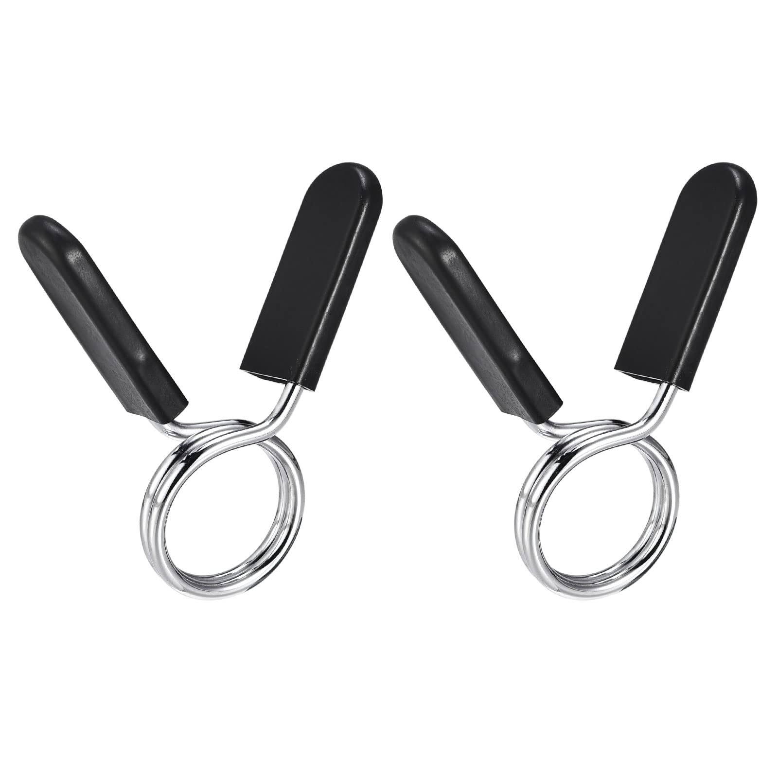 uxcell Spring Clip Collars, 2Pcs 27mm Gym Weight Bar Barbell
