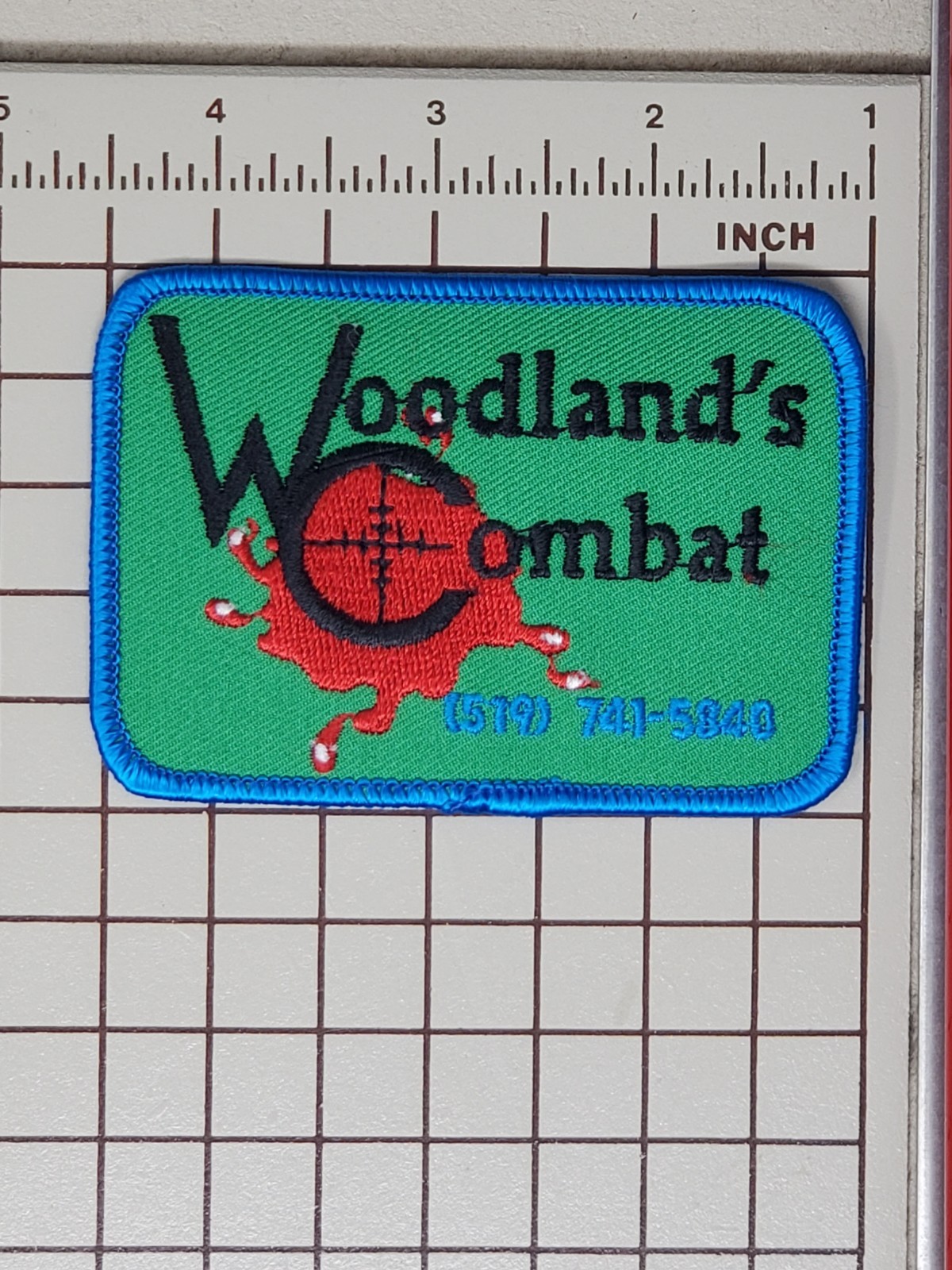 Early 90s Paintball Patch - Woodland's Combat London Ontario Canada