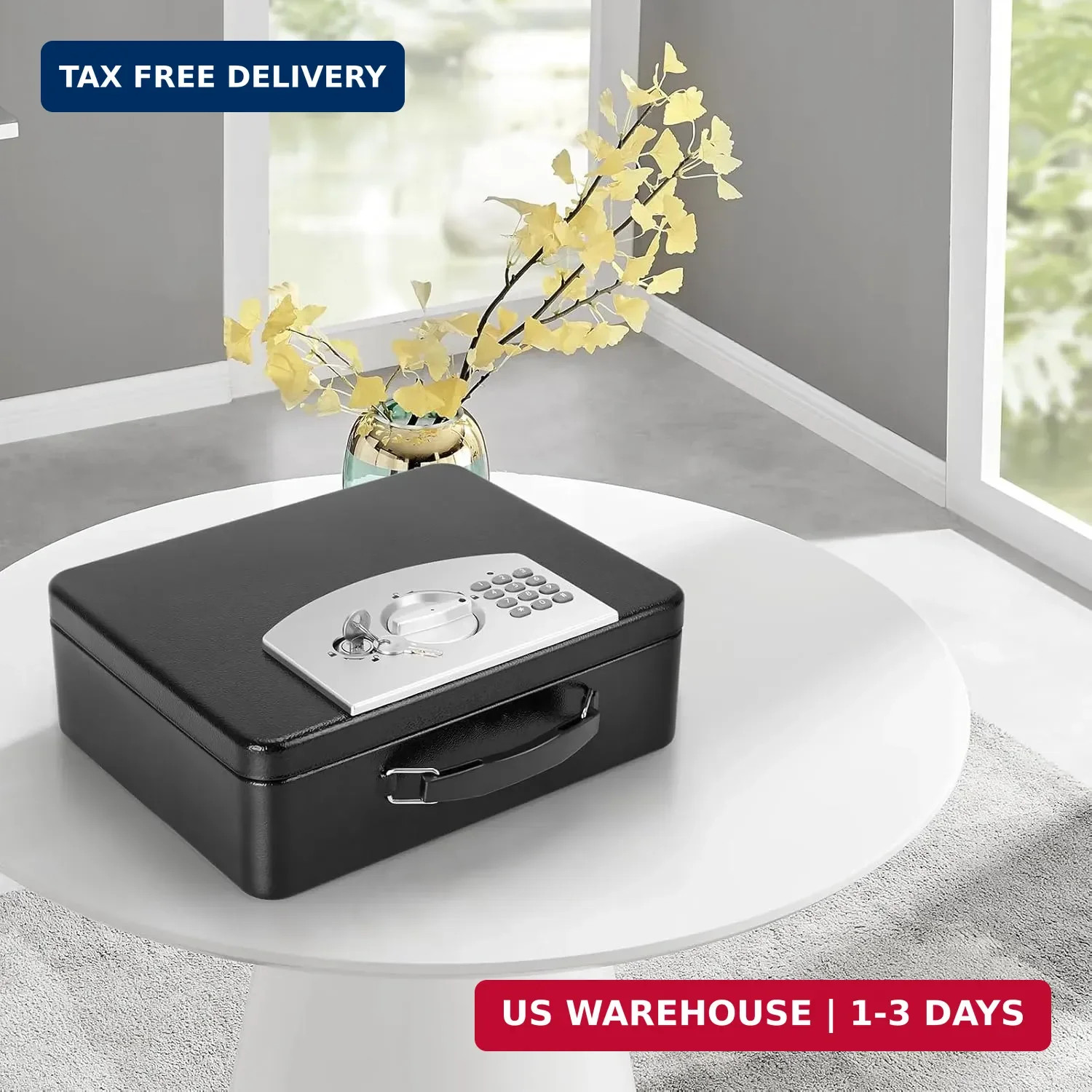 Safe Box with Digital Keypad Lock, Lock Box with Code for Personal Item