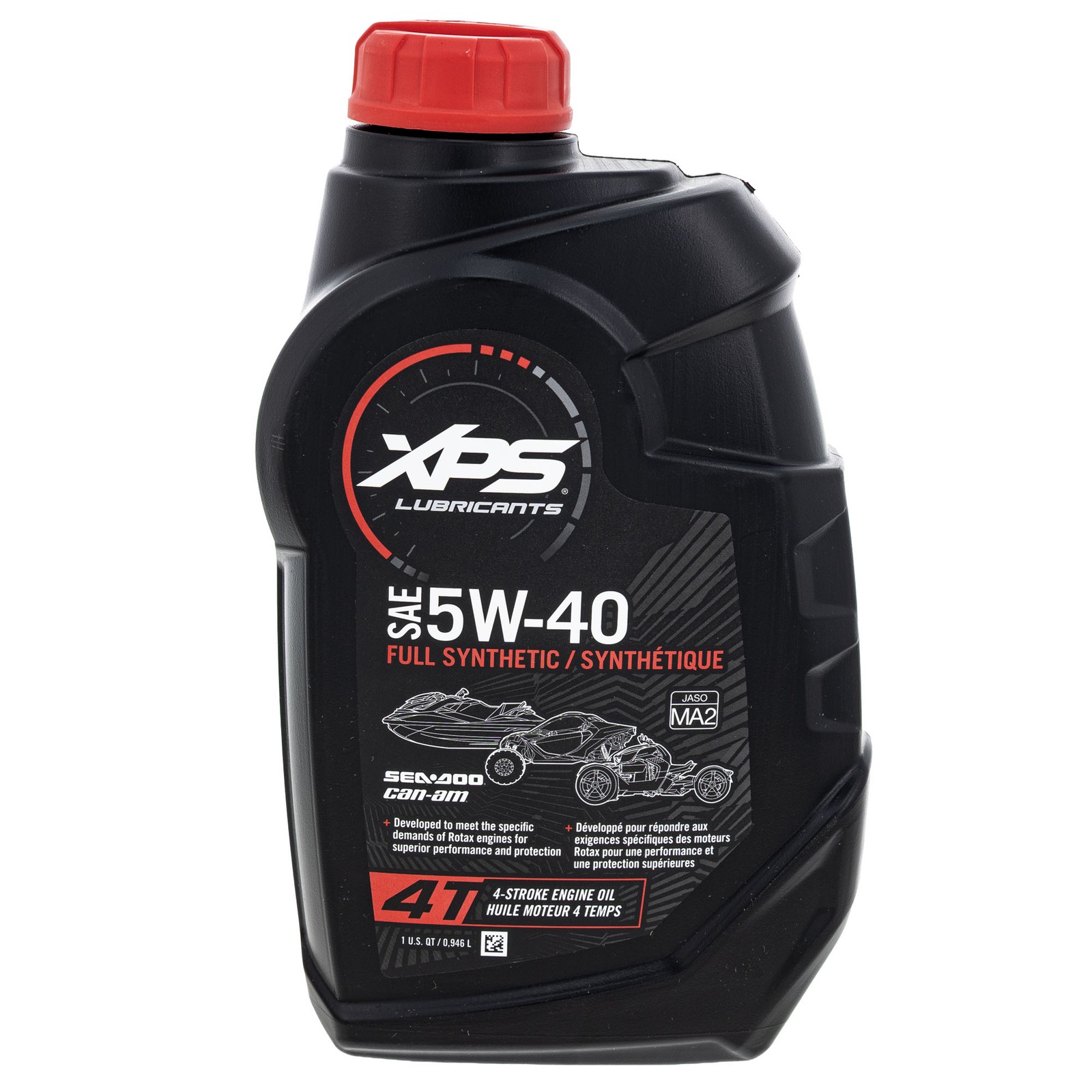 BRP 9779492 Ski-Doo XPS Rotax 4-Stroke Synthetic Oil 5W-40 1 Qt Can-Am Ski Doo