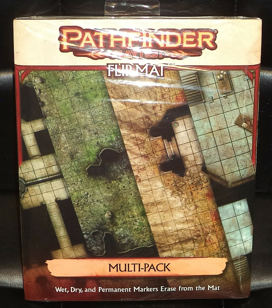 Pathfinder Flip-mat Multi-Pack Roleplaying 4 Flipmat Maps Crypt Temple RPG New!