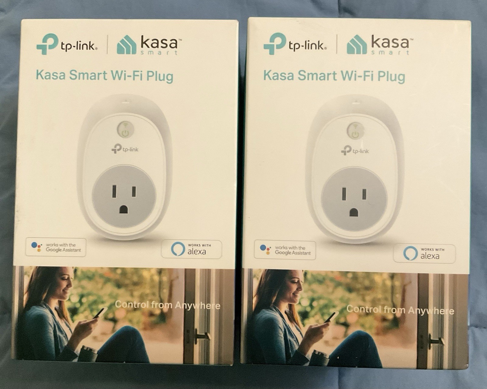 TP-Link Kasa Smart HS100 WiFi Smart Plug Classic 2 units White. NEW Unopened Box