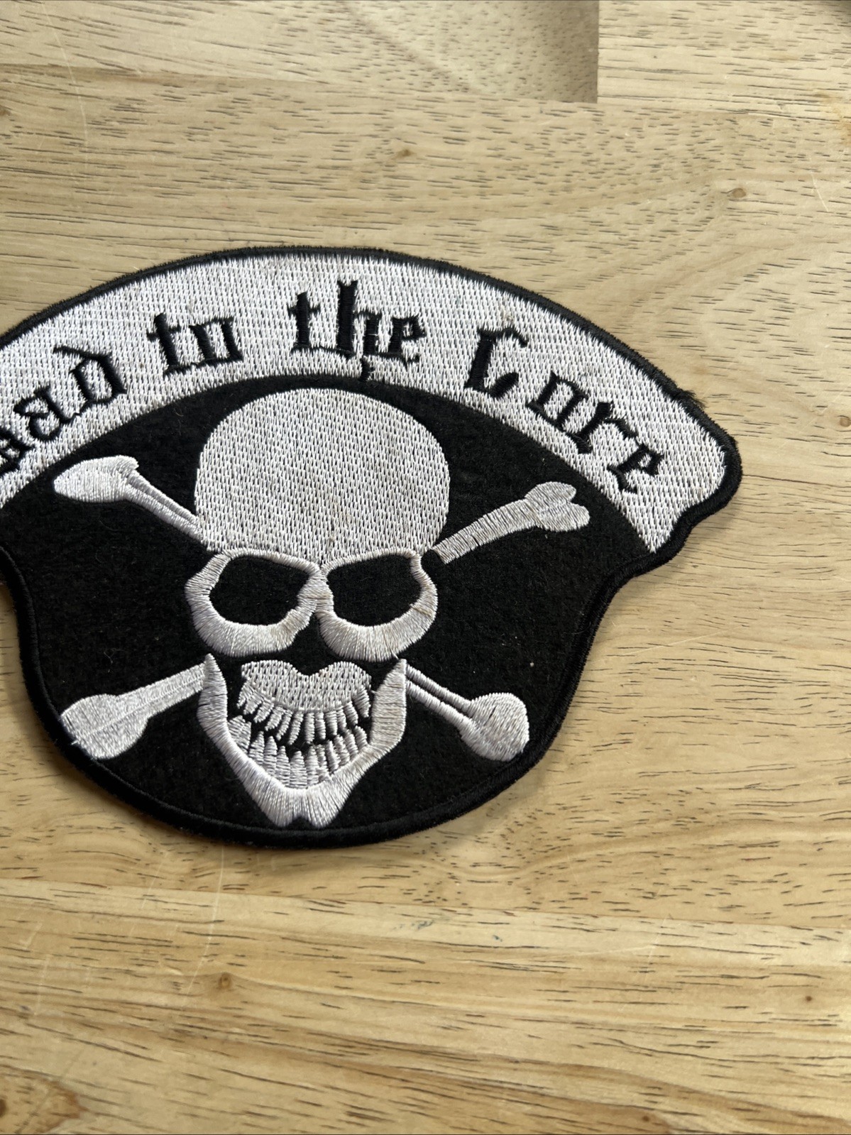 ⭐"BAD TO THE BONE" BIKER SKULL CROSSBONES HARLEY INDIAN VEST JACKET PATCH