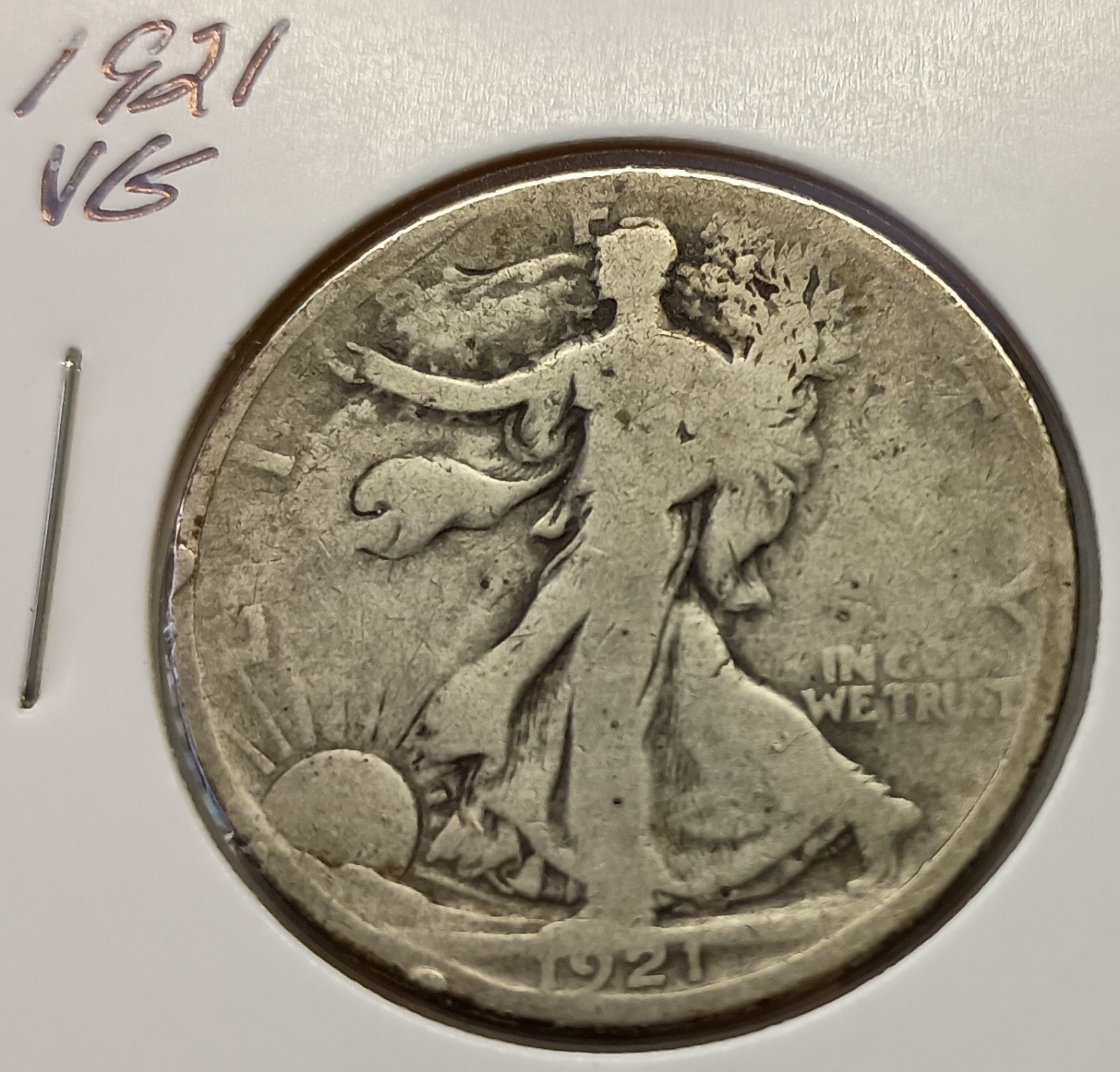 1921 VG Walking Liberty Half Dollar