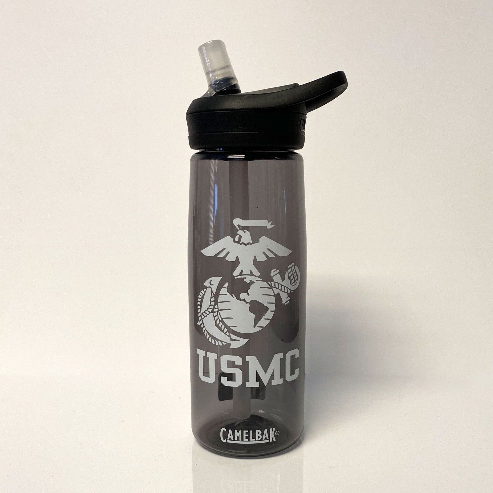 .75 Eddy CMBK USMC EGA - Charcoal w/Wht Ink