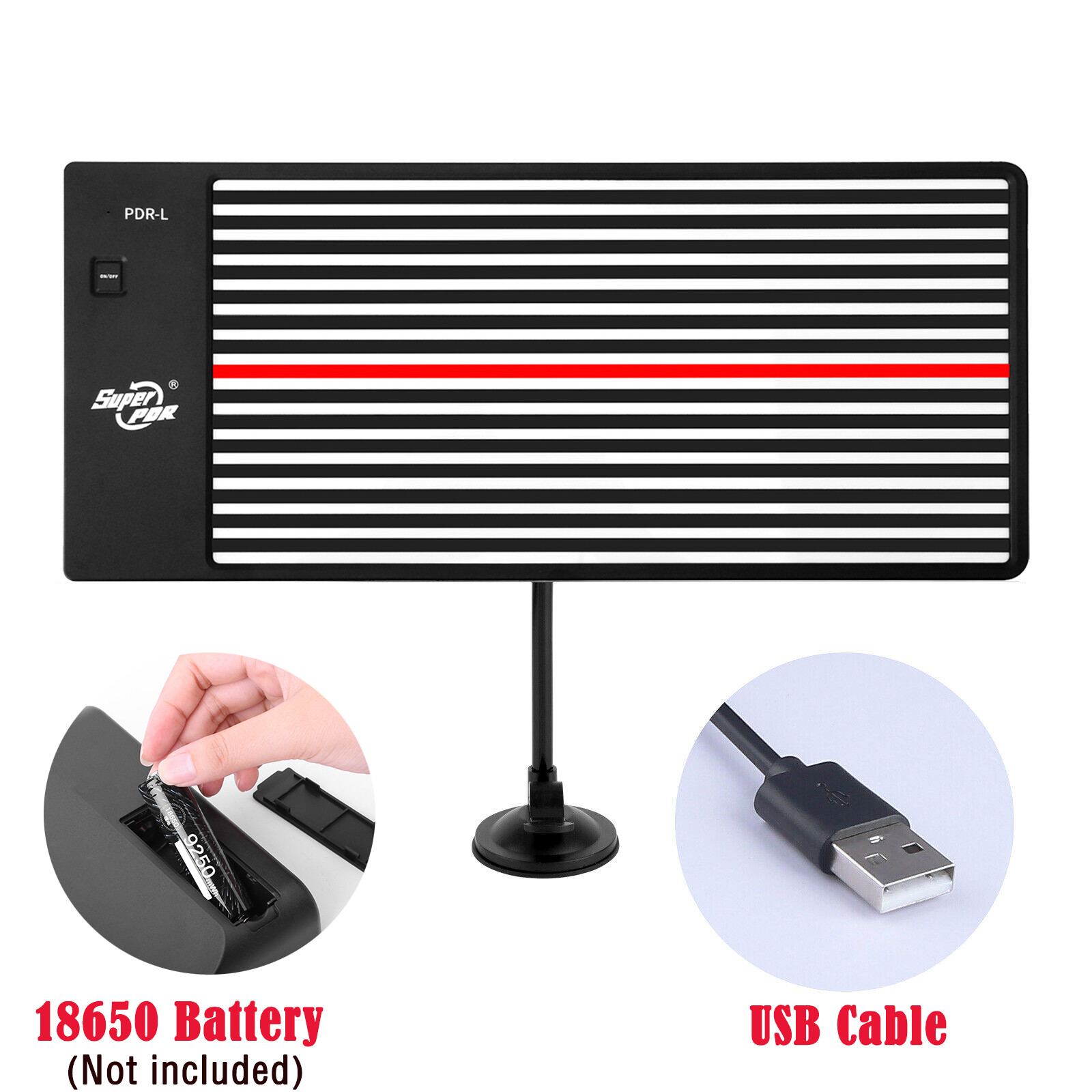 LED Line Board Checking Reflector Lamp Paintless Dent Removal Repair Tool Kit