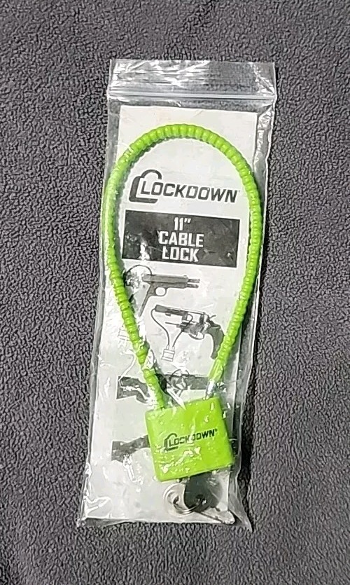Lockdown 11" Cable Lock - Re-enforced With Non-marring Sheathing - 2-keys