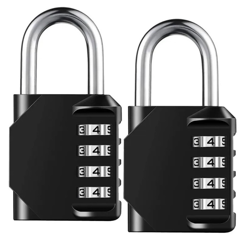 1 pc 4 Digit Combination Padlock Waterproof Heavy Duty Resettable Security Lock