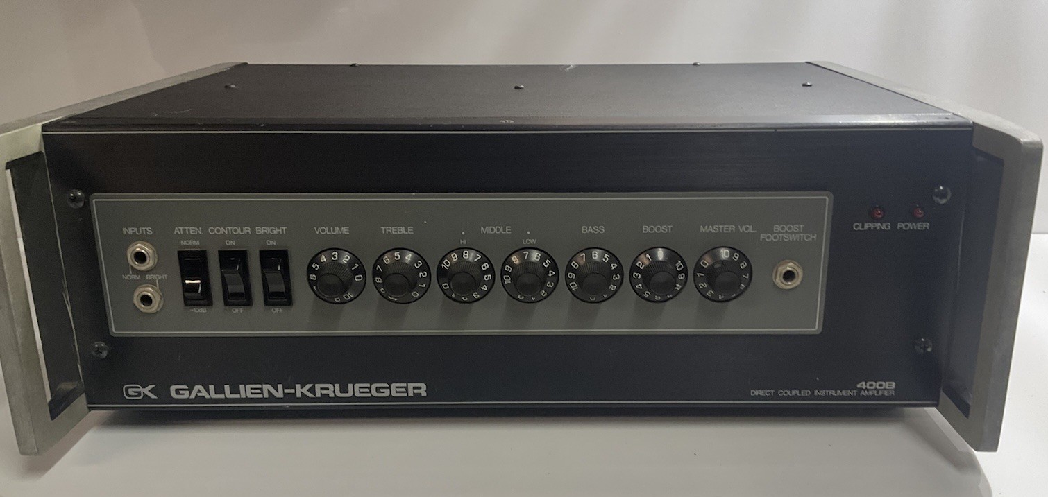 VTG Gallien-Krueger GK Model 400B Instrument Amplifier Bass Head - Tested WORKS