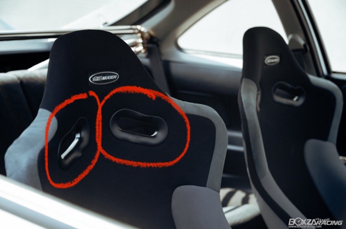 JDM Mugen GROMMET HARNESS SLOT REPLACEMENT (BELT HOLE) BUCKET SEAT S1 S1R