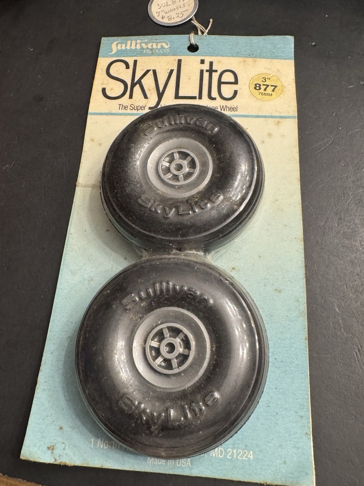 Sullivan R C Airplane Skylite Wheels 3"- 76 mm # 877 Lightweight Radio Control