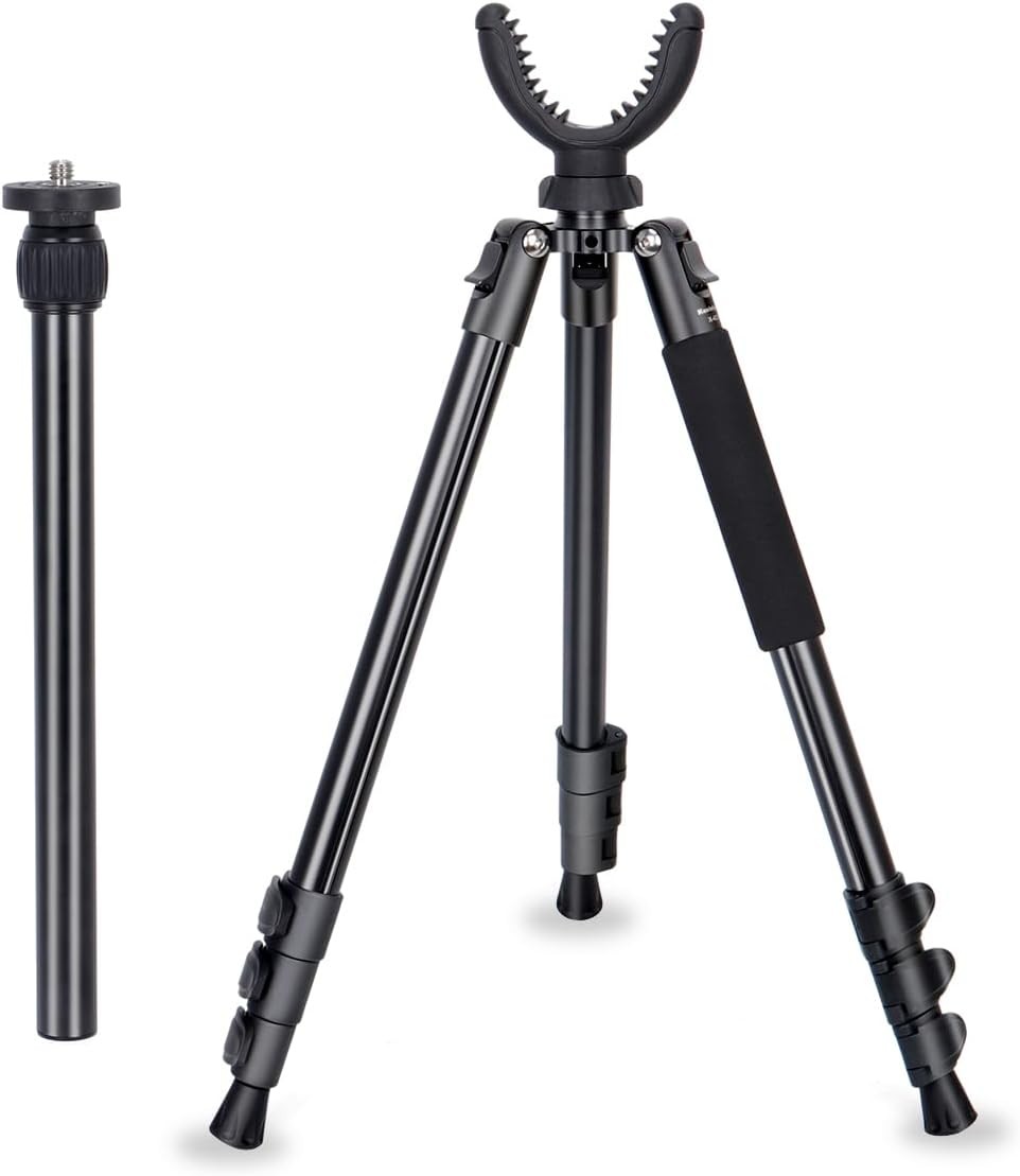 Shooting Tripod Hunting Rest V Yoke Shooting Sticks WITH/ 360° Rotate Height