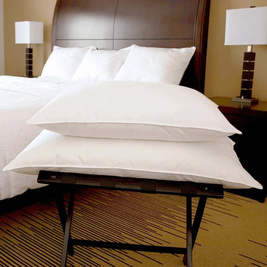 DOWNLITE Hospitality White FIBER Hotels Quality QUEEN PILLOW 20" x 30" 1 PAIR
