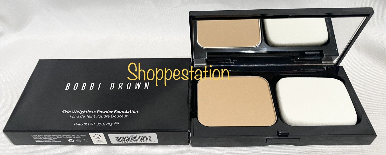 Bobbi Brown Skin Weightless Powder Foundation Shade W-056 WARM NATURAL 11g