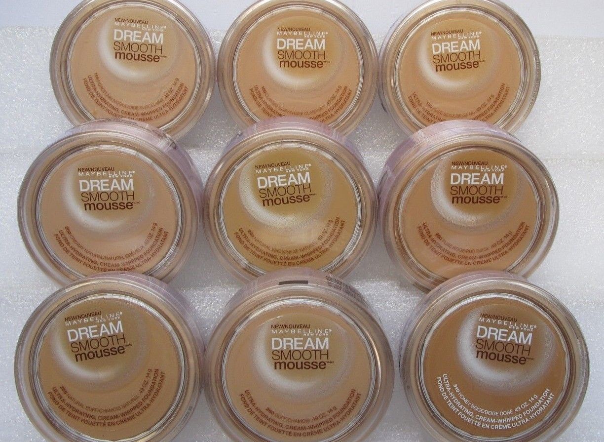 (lot of 2) Maybelline Dream Smooth Mousse Foundation